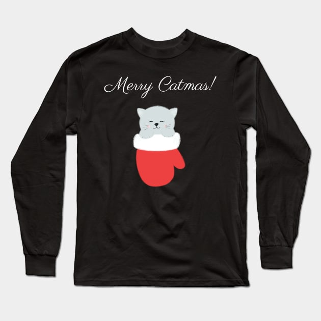 Merry catmas Long Sleeve T-Shirt by nordishland